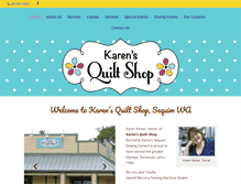 Tablet Screenshot of karens-quilt-shop.com